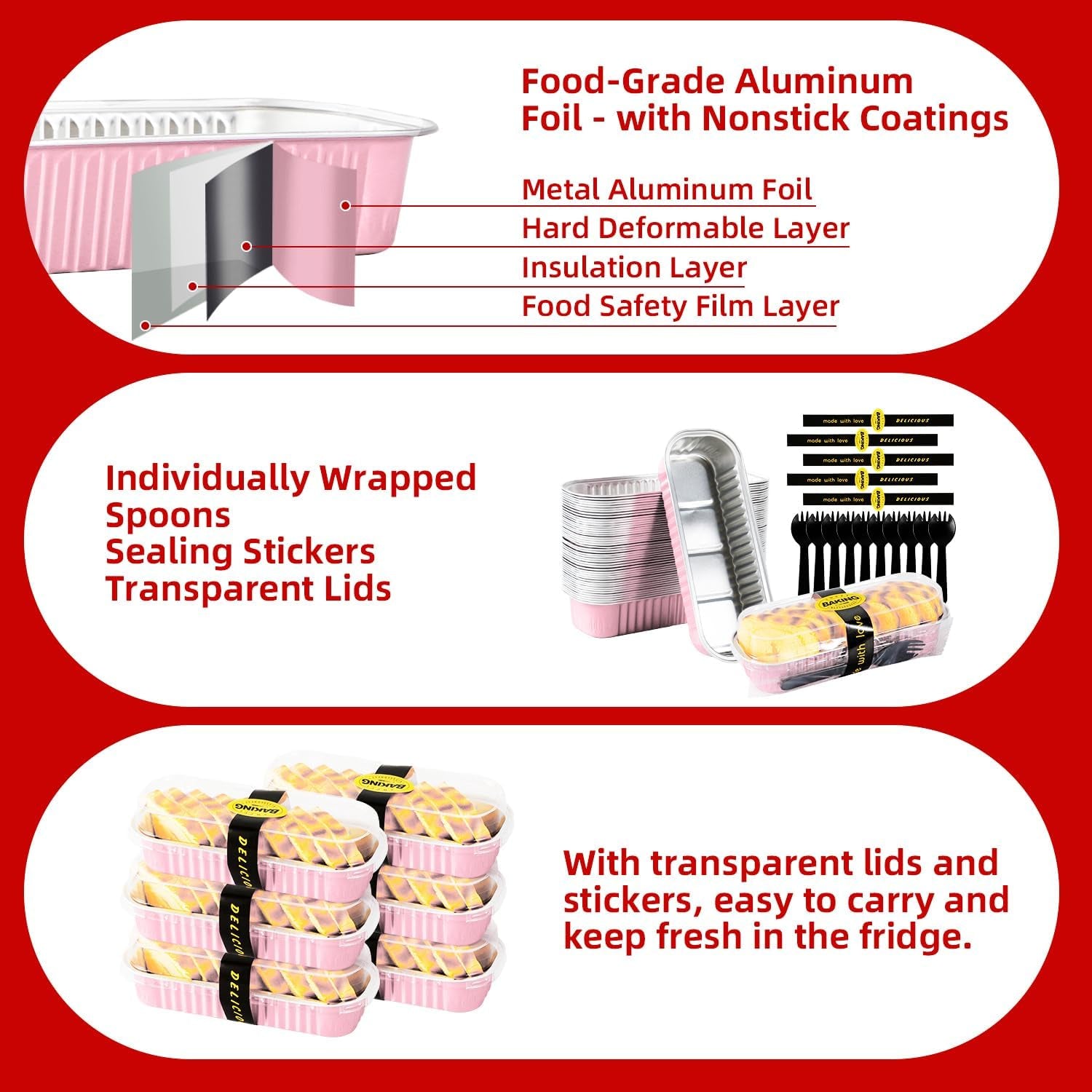 mini-loaf-pans-with-lids-and-spoons-sealing-sticker-6-8oz-cake-pans-for-baking-disposable-aluminum-foil-pink-red-cake-pan-30-pink