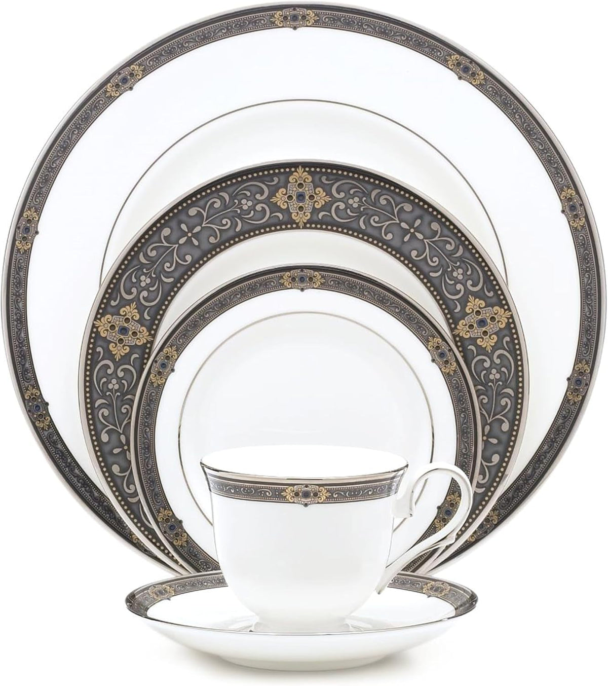 vintage-jewel-5-piece-boxed-set-white-dinnerware