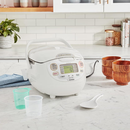 Zojirushi Ns ZCC10 Neuro Fuzzy Rice Cooker and Warmer (White) | Automatic Keep-Warm, Delay Timer4