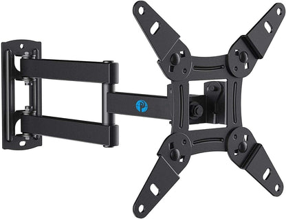 Full Motion TV Wall Mount for Echo Show 21/15 and 13-43 Inch Flat Curved Screen Tvs & Monitors, Max VESA 200X200Mm up to 44Lbs, TV Mount Wall Bracket with Rotation Swivel Tilt Extension1