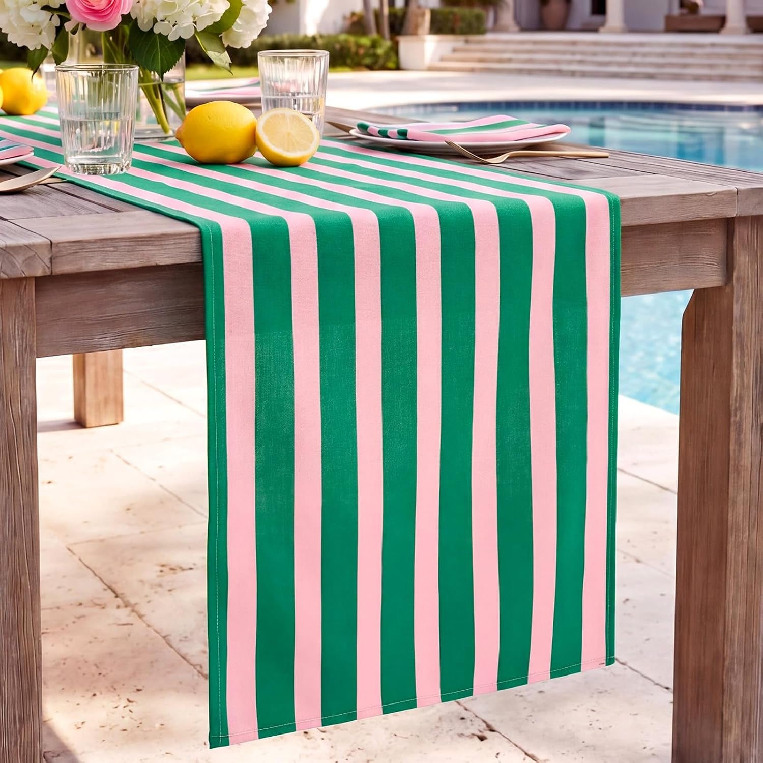 linen-pink-green-cabana-striped-table-runner-14-x-120-in