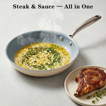 Nonstick Frying Pans Ceramic Skillet: 8Inches Non Stick Egg Fry Pan - PFOA PTFE PFAS Free5