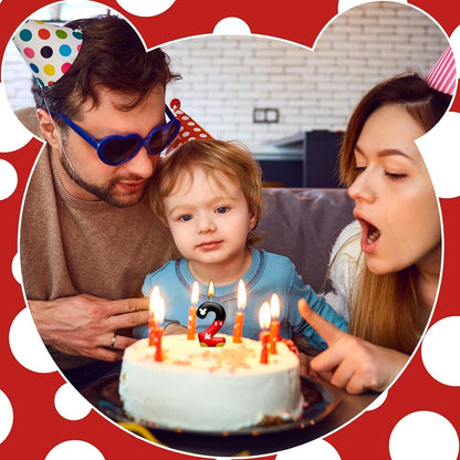 Cartoon Mouse Birthday Candle Number 2, Cake Party Decoration5