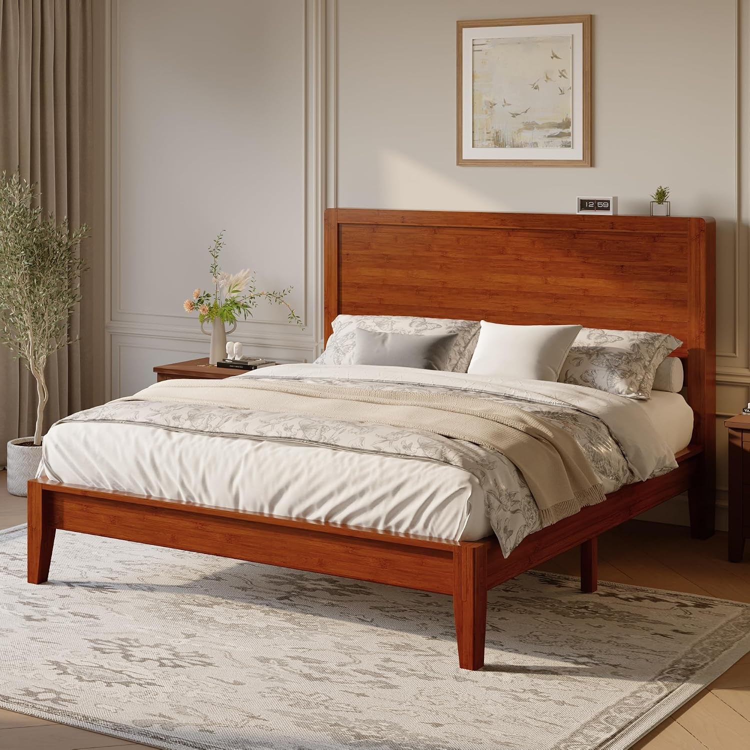 full-size-bamboo-bed-frame-japanese-joinery-warm-brown