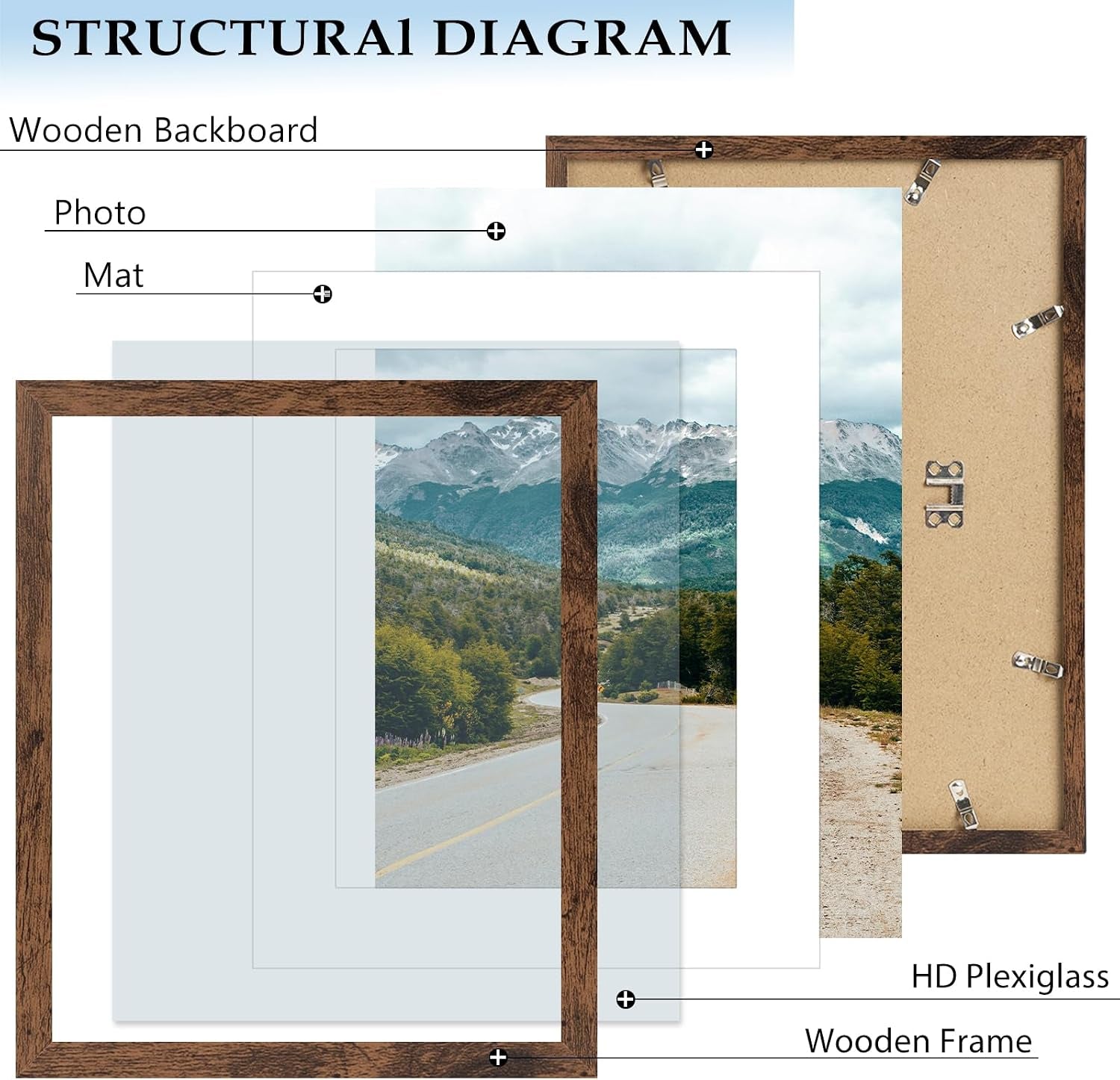 11x14-picture-frame-with-8x10-mat-deep-brown-display-8x10-with-mat-or-11x14-without-mat-wood-11-by-14-photo-frame-11-x-14-frame-for-wall-hanging-display-deep-brown
