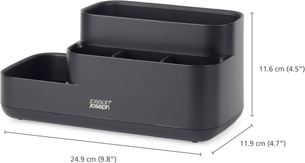Joseph Joseph Easystore - Bathroom Storage Caddy Organizer for Bathroom Accessories, Matt Black4