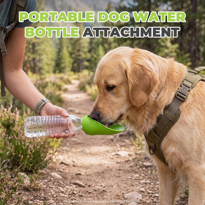 Dog Portable Water Bottle,Foldable Dog Water Bowl for Walks，Green2