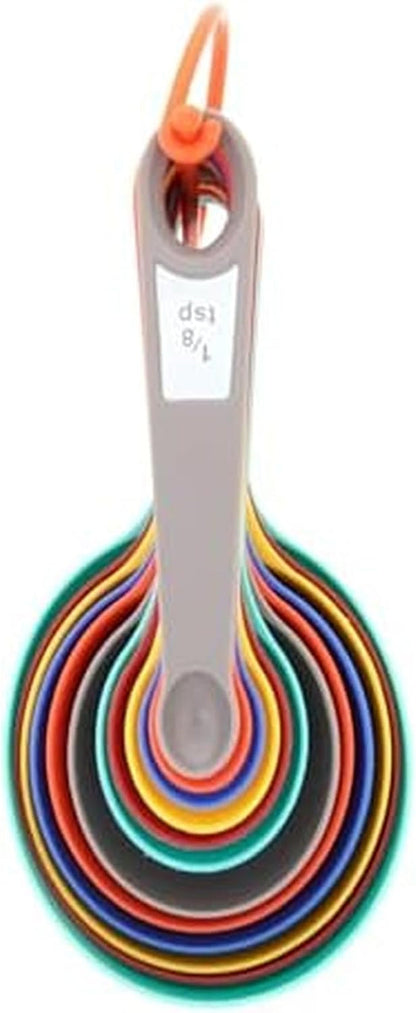 Measuring Cups and Spoons Set, 12-Piece Rainforest Collection with Color-Coded Nesting Design for Cooking and Baking, Dishwasher Safe1