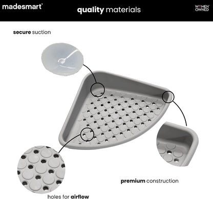 Bathtub Corner Shelf, Grey4