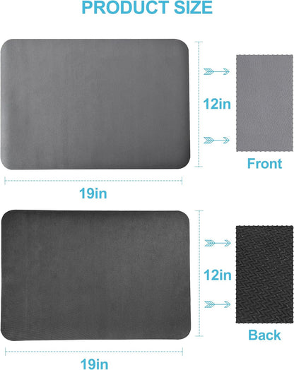 Dish Drying Mat for Kitchen Counter, 12"X19" Pad with Rubber Backed (Grey) | Hide Stain anti Absorbent for Kitchen Counter, Non-Slip Drying Mat for Coffee Machine Dish Rack7