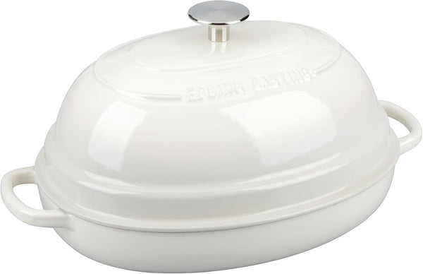 Enameled Oval Cast Iron Dutch Oven Pot with Lid, Bread Dutch Oven for Sourdough Bread Baking, Dutch Oven Bread, Bread Oven, 6QT, White7