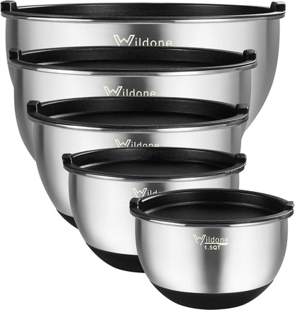 Mixing Bowls with Lids Set, Stainless Steel Mixing Bowls Set of 51