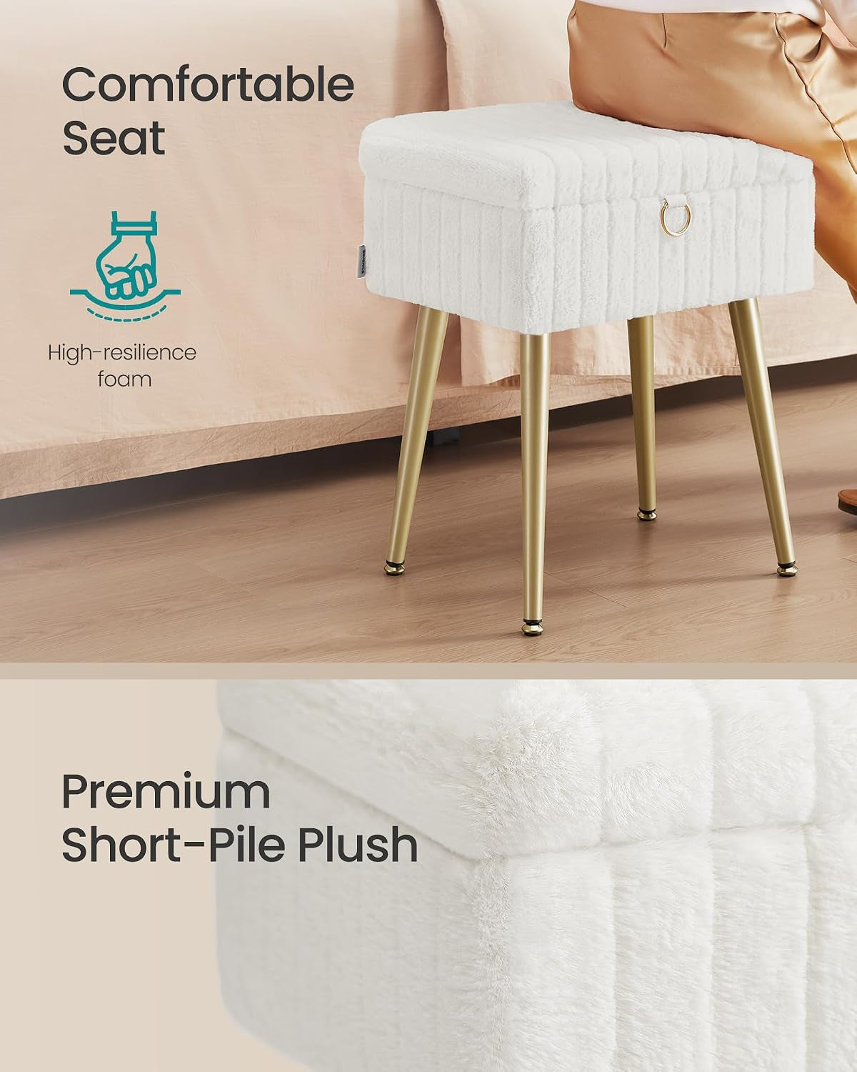songmics-vanity-stool-chair-faux-fur-with-storage-vanity-bench-metal-legs-adjustable-feet-for-living-room-bedroom-makeup-room-cream-white-ulom505wz02