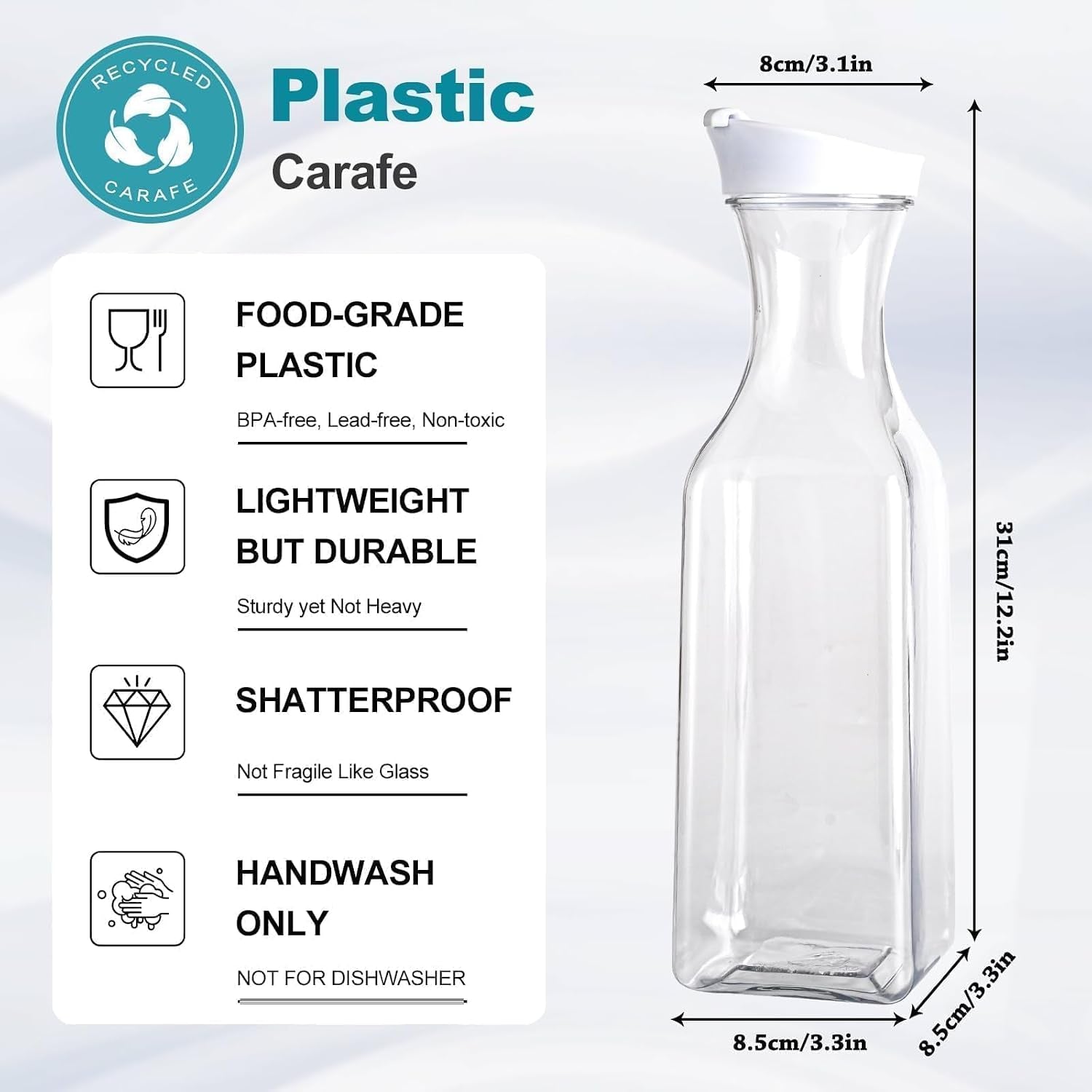 set-of-4-plastic-carafe-with-lid-50-oz-carafes-for-mimosa-bar-square-base-juice-containers-water-bottle-milk-container-clear-beverage-containers-for-fridge-hand-wash-only