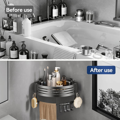 Corner Shower Caddy Suction Cup, Gray (2 Pack)6