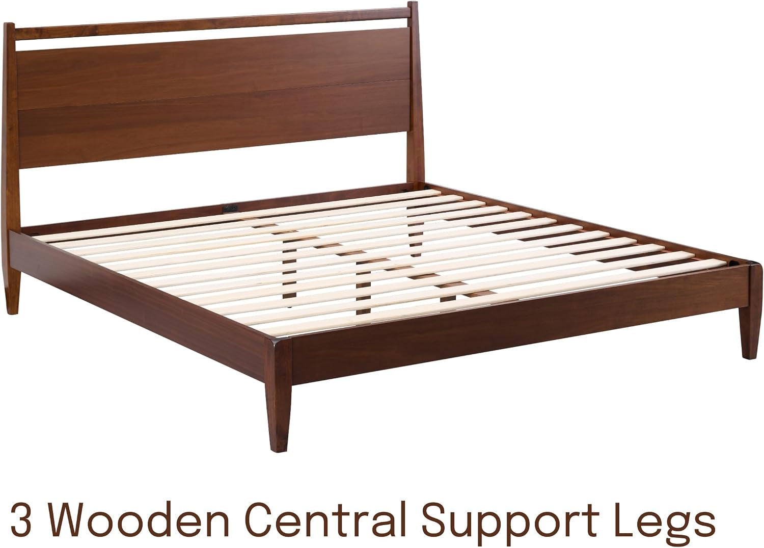 adept-wooden-bed-frame-with-headboard-crafted-from-walnut-rubber-wood-with-silent-slats-and-wood-central-supports-1000-lb-capacity-effortless-assembly-queen-dark-walnut