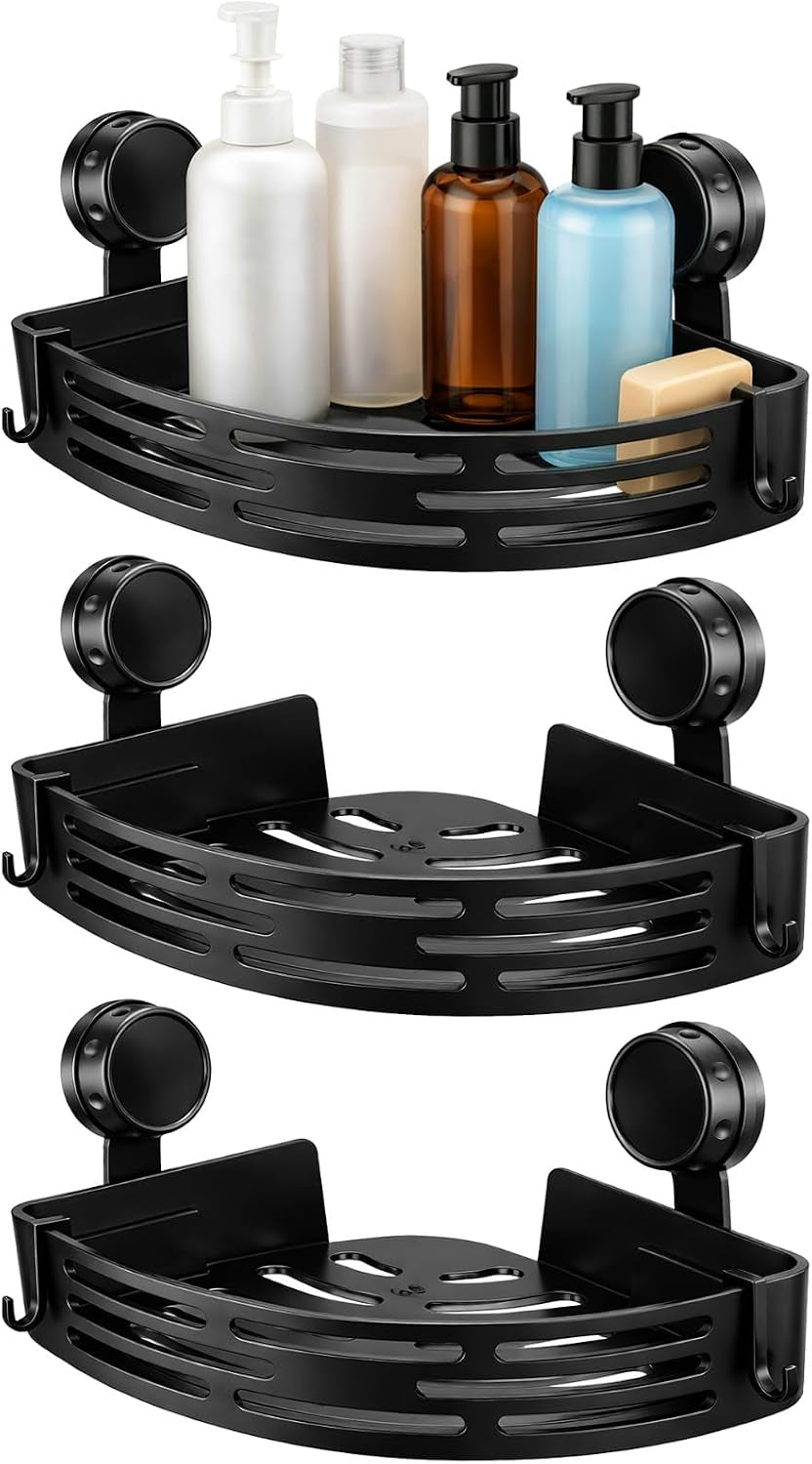 3-pcs-black-triangle-suction-cup-shower-caddy-no-drill-corner-storage-shelves-with-hooks-long-lasting-plastic-bathroom-organizer-for-shampoo-soap-spices-11-61-x-8-66-x-2-09-in