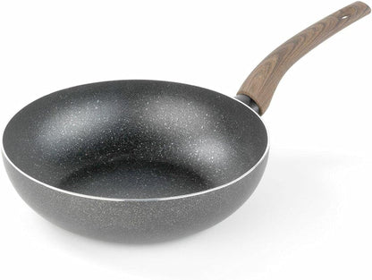 Mopita Flat Bottom Aluminum Non Stick Stir Fry/Wok Pan, 28 Cm / 11 Inch1