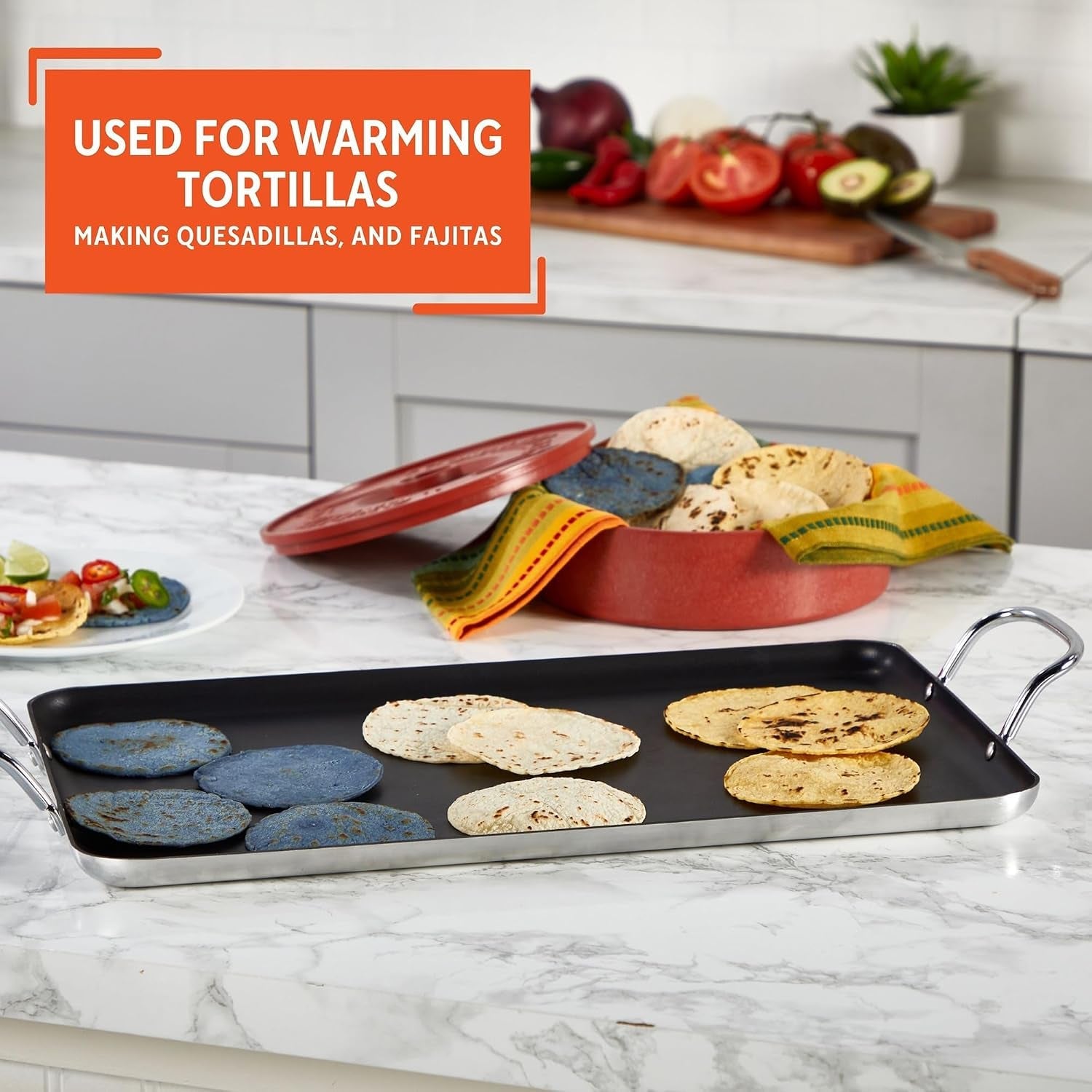 double-burner-griddle-non-stick-20-inch-black-nonstick-coated-surface-dual-side-handles-ideal-for-breakfast-foods-perfect-for-gatherings