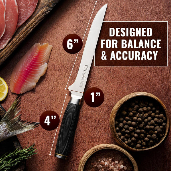Japanese Boning Knife, 6" for Meat Cutting – Fillet Knife for Fish5