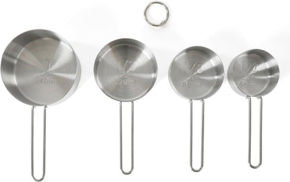 Richburn 4-Piece Stainless Steel Measuring Cups Set – Durable and Accurate Kitchen Measuring Tools for Baking and Cooking5
