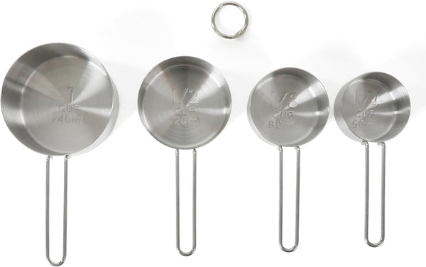 Richburn 4-Piece Stainless Steel Measuring Cups Set – Durable and Accurate Kitchen Measuring Tools for Baking and Cooking5