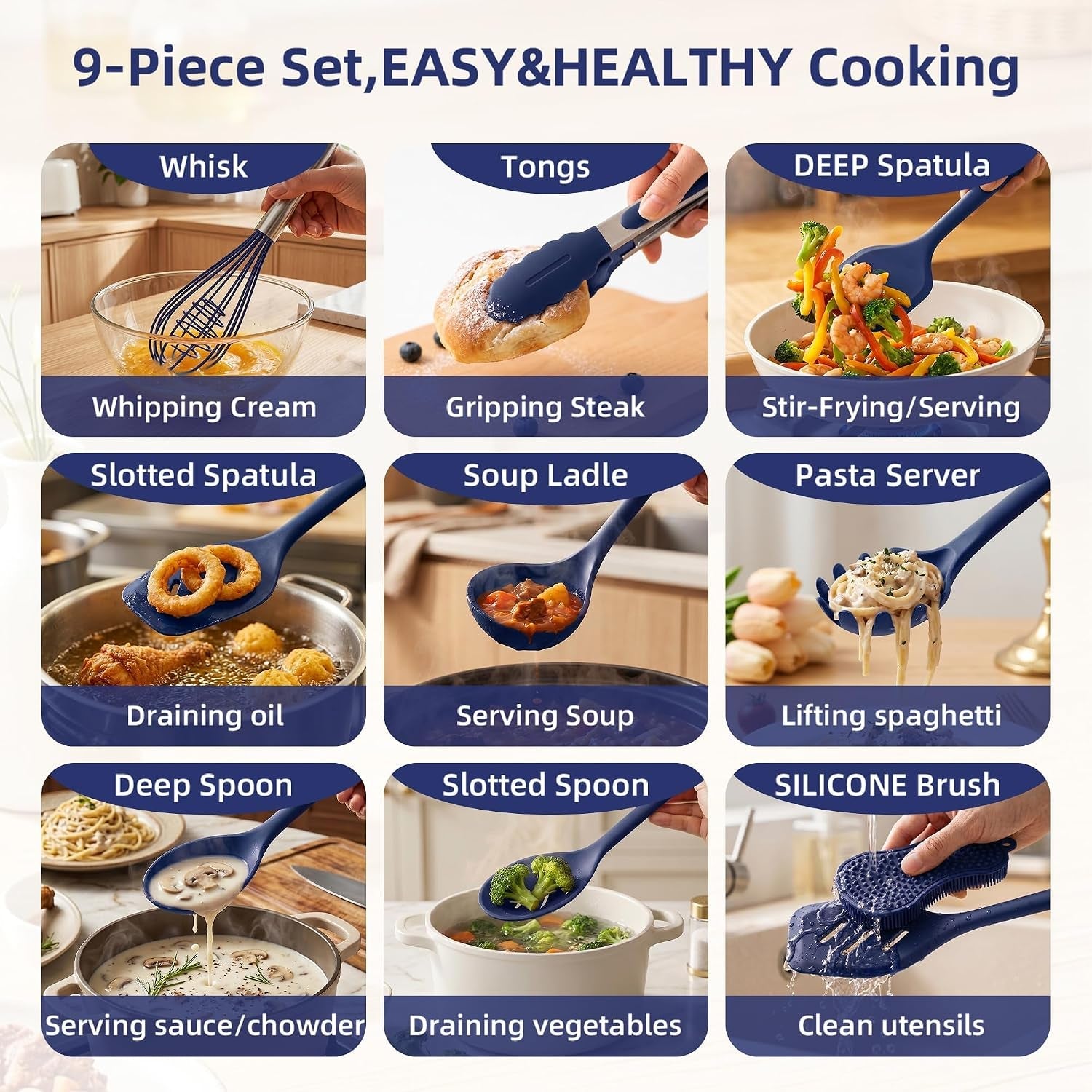 kitchen-utensils-set-9-pcs-silicone-cooking-utensils-set-spatula-set-tongs-spoon-whisk-brush-dishwasher-safe-kitchen-gadgets-for-non-stick-cookware-home-essential-kitchen-appliancesnavy-blue