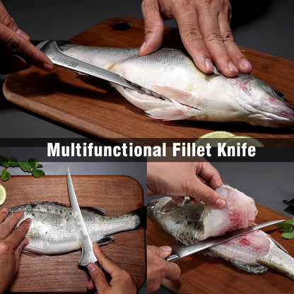 Fillet Knife,7 Inch Boning Knife, Sharp Fish Knife6
