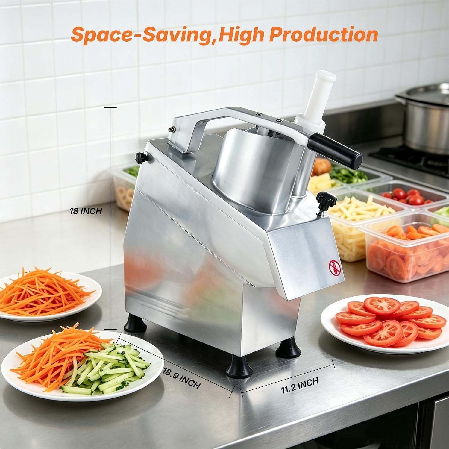 hakka-commercial-vegetable-chopper-stainless-steel-electric-food-processor-550w-automatic-multi-function-cheese-grating-machine-5-blades-with-2-feeding-holes-carrots-potato-onion-slicer-shred-110v