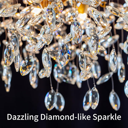 Gold Tree Branch Crystal Chandelier for Living Room & Dining Room3