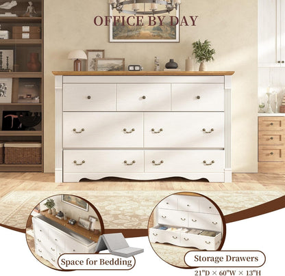 Queen Murphy Cabinet Bed with Desk, Shelves and Charging Station, White4