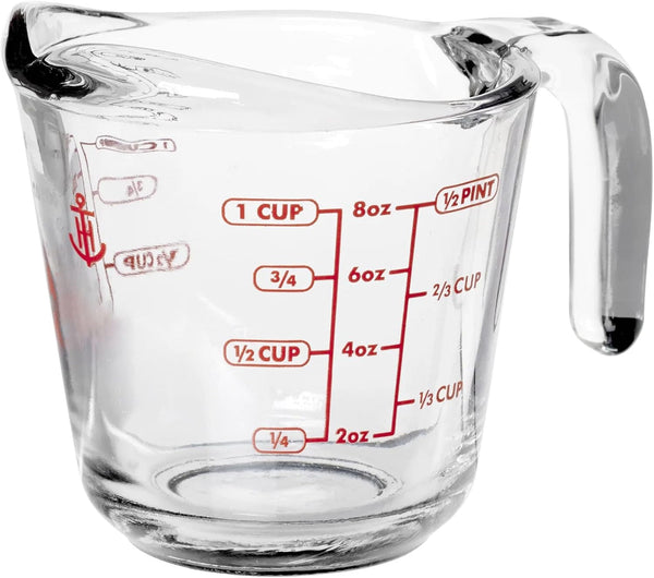 (2 Pack) 1-Cup Glass Measuring Cup with Easy-Grip Handle & Spout, Sturdy Borosilicate Glass, Heat Resistant, Microwave Safe, Ideal for Baking, Cooking & Liquid Measuring7