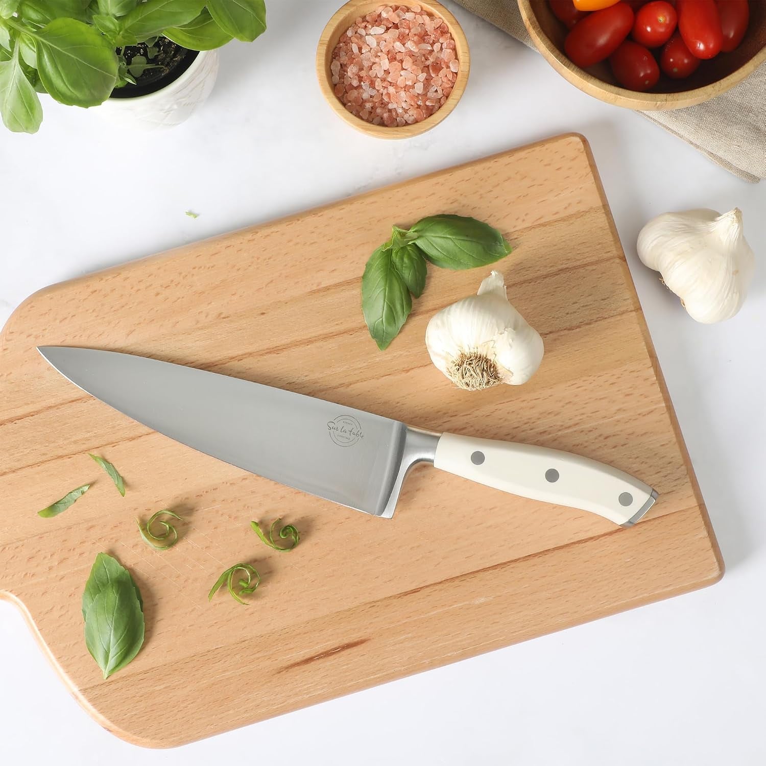 sur-la-table-kitchen-essential-tasting-kitchen-german-steel-chef-s-knife-8-inch-stainless-steel-blade-professional-kitchen-knife-with-cream-handle-and-forged-full-tang