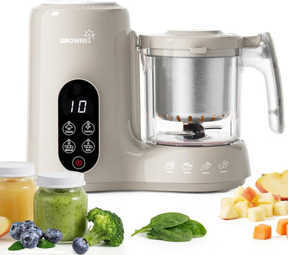 Baby Food Maker with Stainless Steel Steam Basket,Steamer & Blender | Baby Food Processor, Healthy Homemade Baby Food Purees, Starting Solids & BLW, Baby Feeding Essentials, 6+ Months1