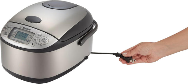 Zojirushi NS-TPC10XT Micom Rice Cooker & Warmer (With Pfas-Free Nonstick), 5.5-Cup, Stainless Brown5