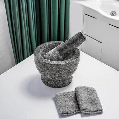 USA Small Polished Mortar and Pestle, 3.75”, Granite | Ideal for Grinding Spices and Herbs5