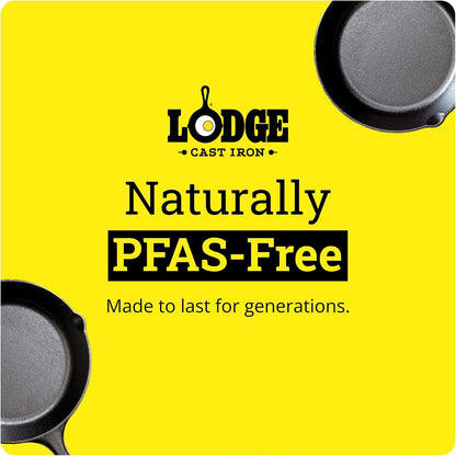 Cast Iron 5-Piece Set, Pfas-Free Pre-Seasoned Kitchen Set | Pfas-Free Cast Iron Set Includes Skillets, Griddle & Dutch Oven for Non-Toxic Everyday Cooking, Made in USA13