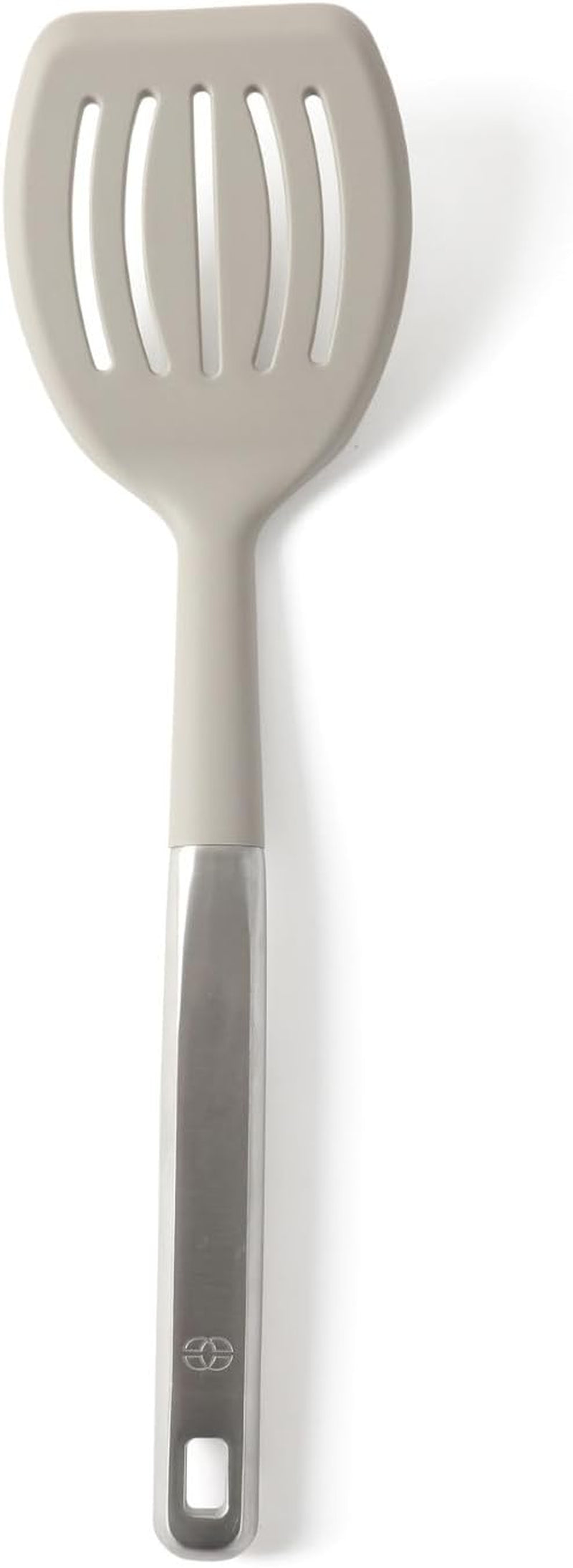 calphalon-prime-slotted-turner-kitchen-flipping-spatula-slotted-spatula-with-silicone-head-and-stainless-steel-handle-heat-resistant-nonstick-cookware-for-flipping-and-draining-taupe