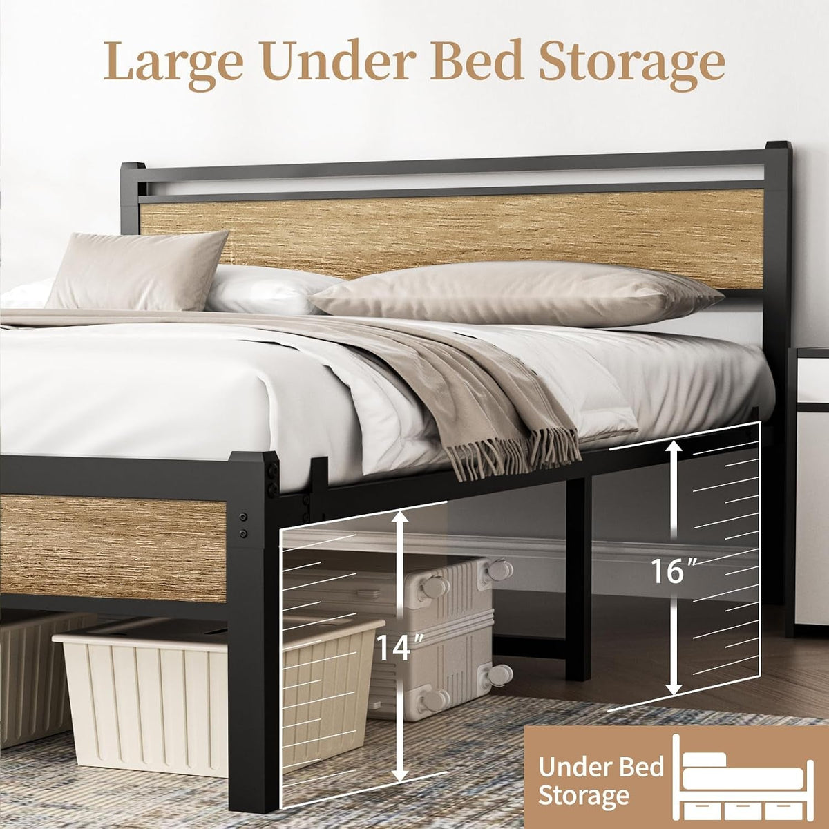 easy-install-16-inch-full-size-bed-frame-with-headboard-footboard