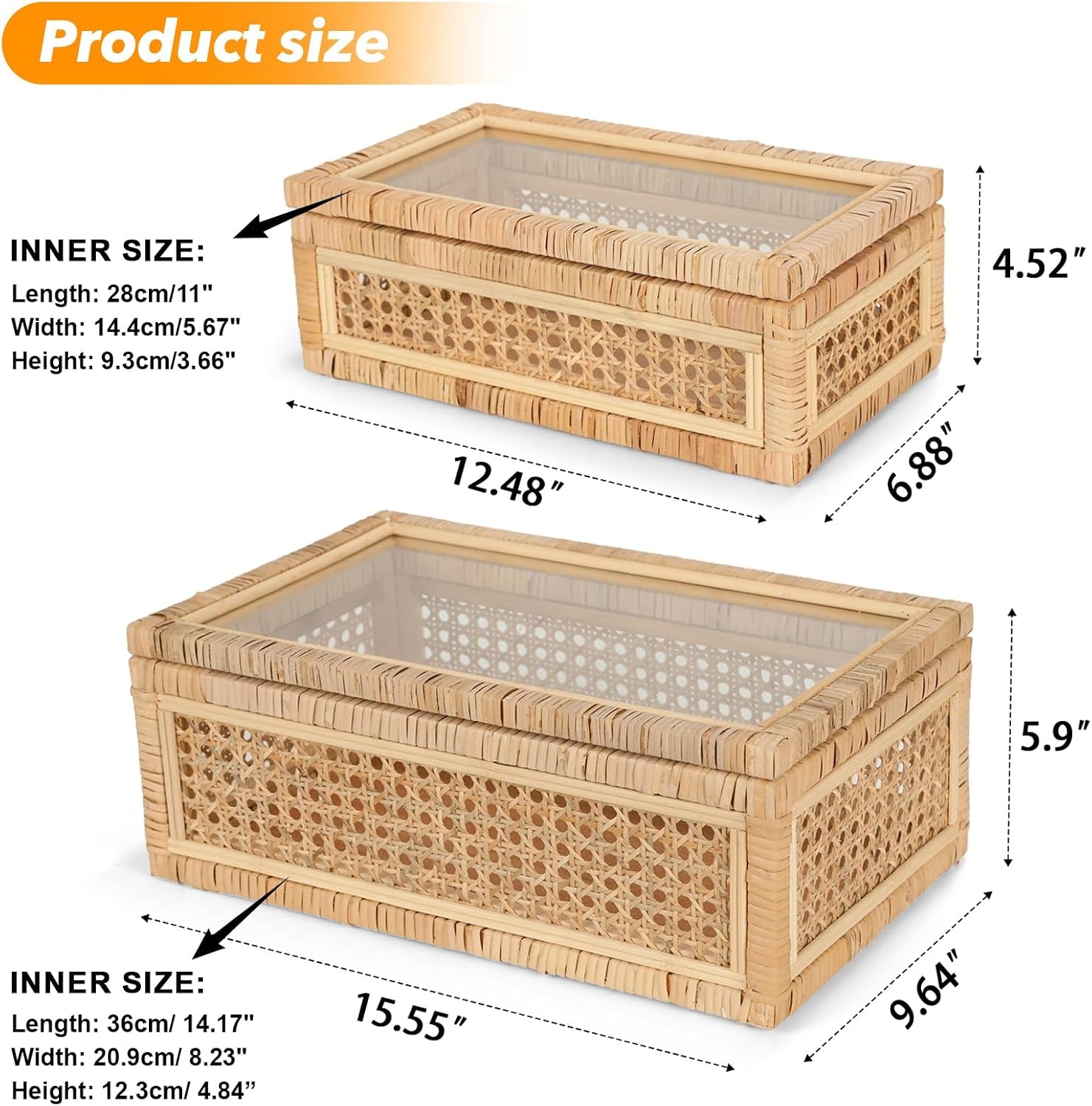 large-handwoven-boho-rattan-display-boxes-with-glass-lids-set-of-2-rectangular-decorative-storage-bins-natural-woven-cane-home-decor-organizers-15-55-x-9-64-x-5-9-12-48-x-6-88-x-4-52