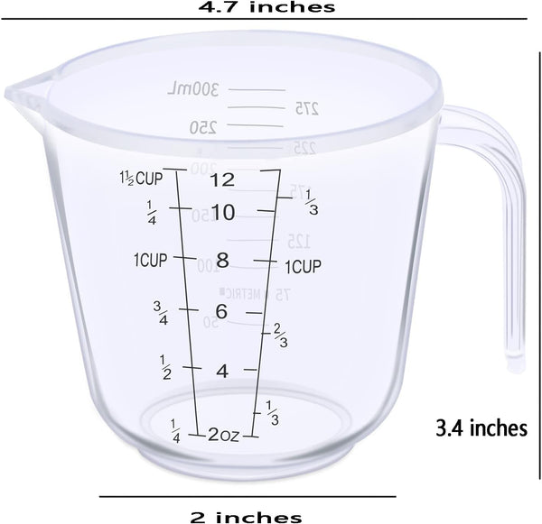 Measuring Cup, 1 ½ Cup, Clear3