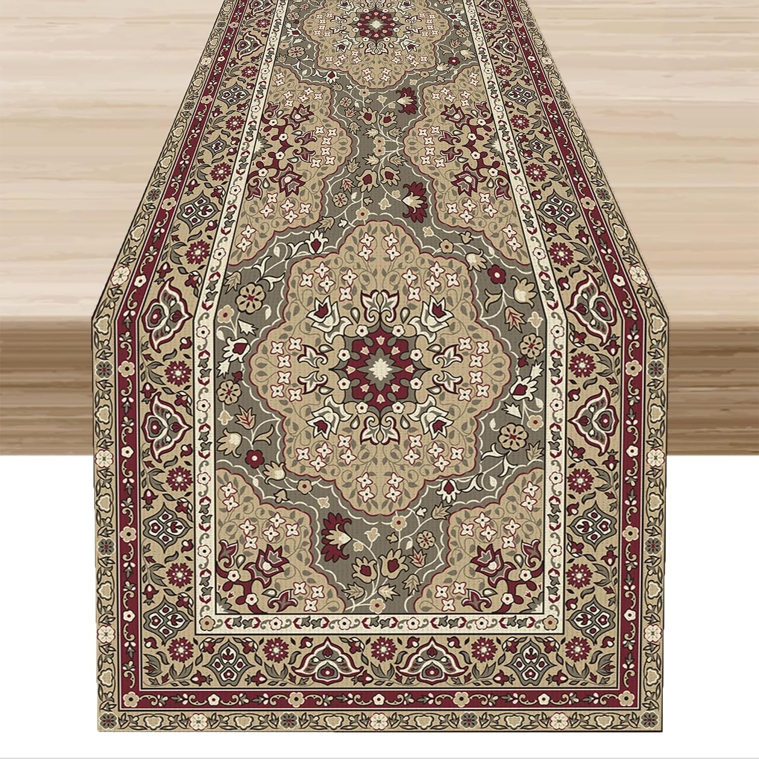 boho-table-runner-retro-traditional-textured-geometric-farmhouse-bohemia-table-runner-for-kitchen-dinning-table-decor-home-party-holiday-13x36-inch