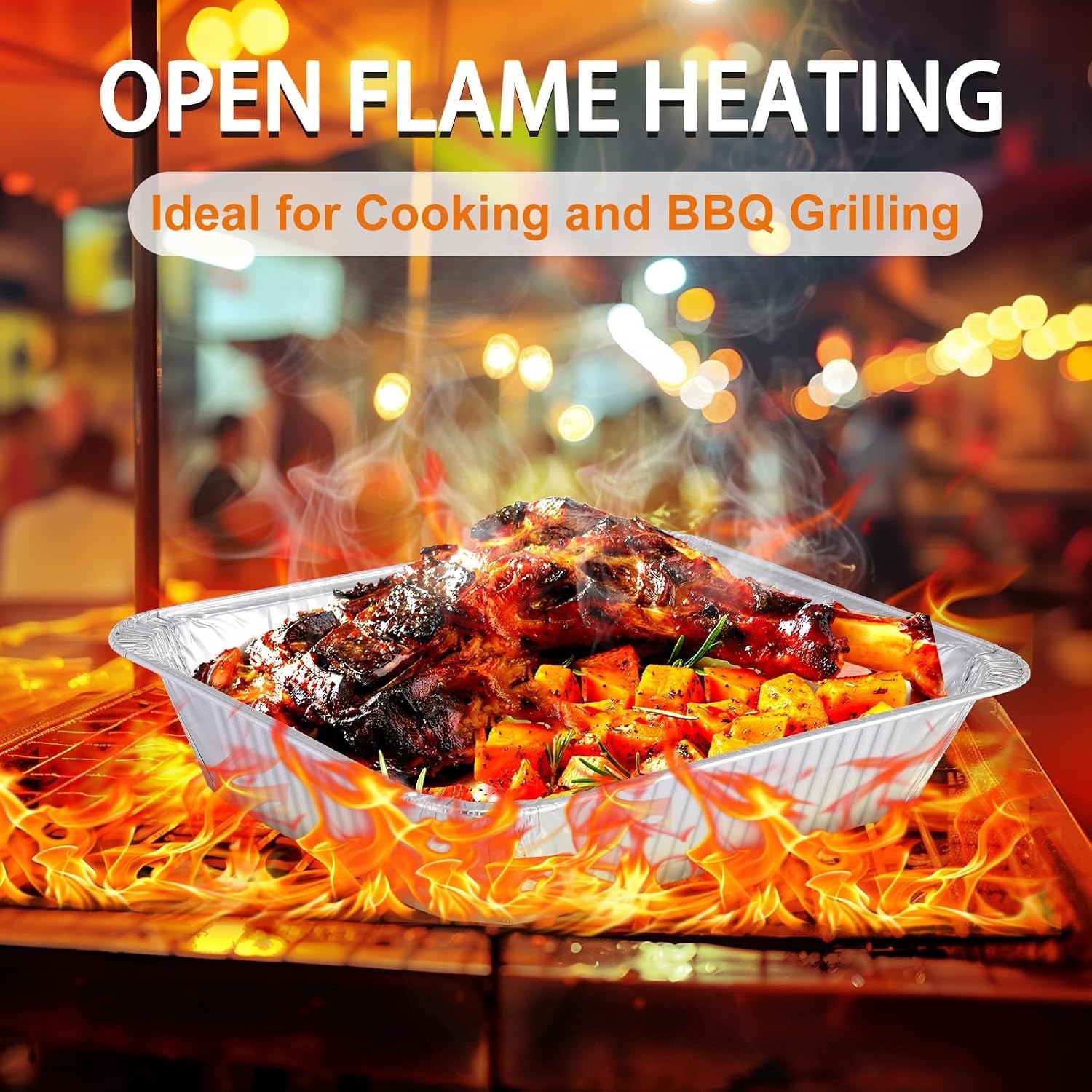 aluminum-foil-pans-9x13-disposable-half-size-aluminum-foil-heavy-duty-deep-steam-table-pan-tin-foil-turkey-sheets-tray-chafing-grill-accessories-for-cooking-baking-storing-food-prepping-30