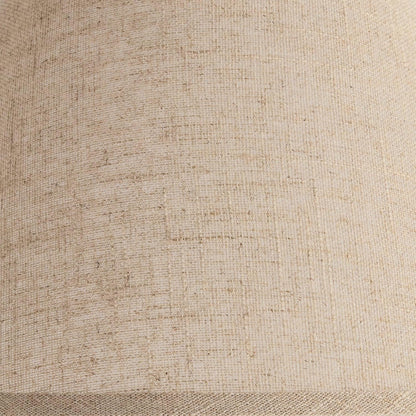 Pre-Assembled Laine Fine Extra Large Burlap Empire Shade 6X19X12 (Spider) | 6" Top X 19" Bottom X 10.5" High X 12" Slant Replacement for Table + Floor Lamps Harp + Finial7