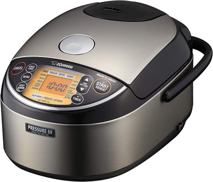 Zojirushi Np NWC10XB Pressure Ih Rice Cooker 5.5 Cup (Black) | Nonstick Inner Pan1