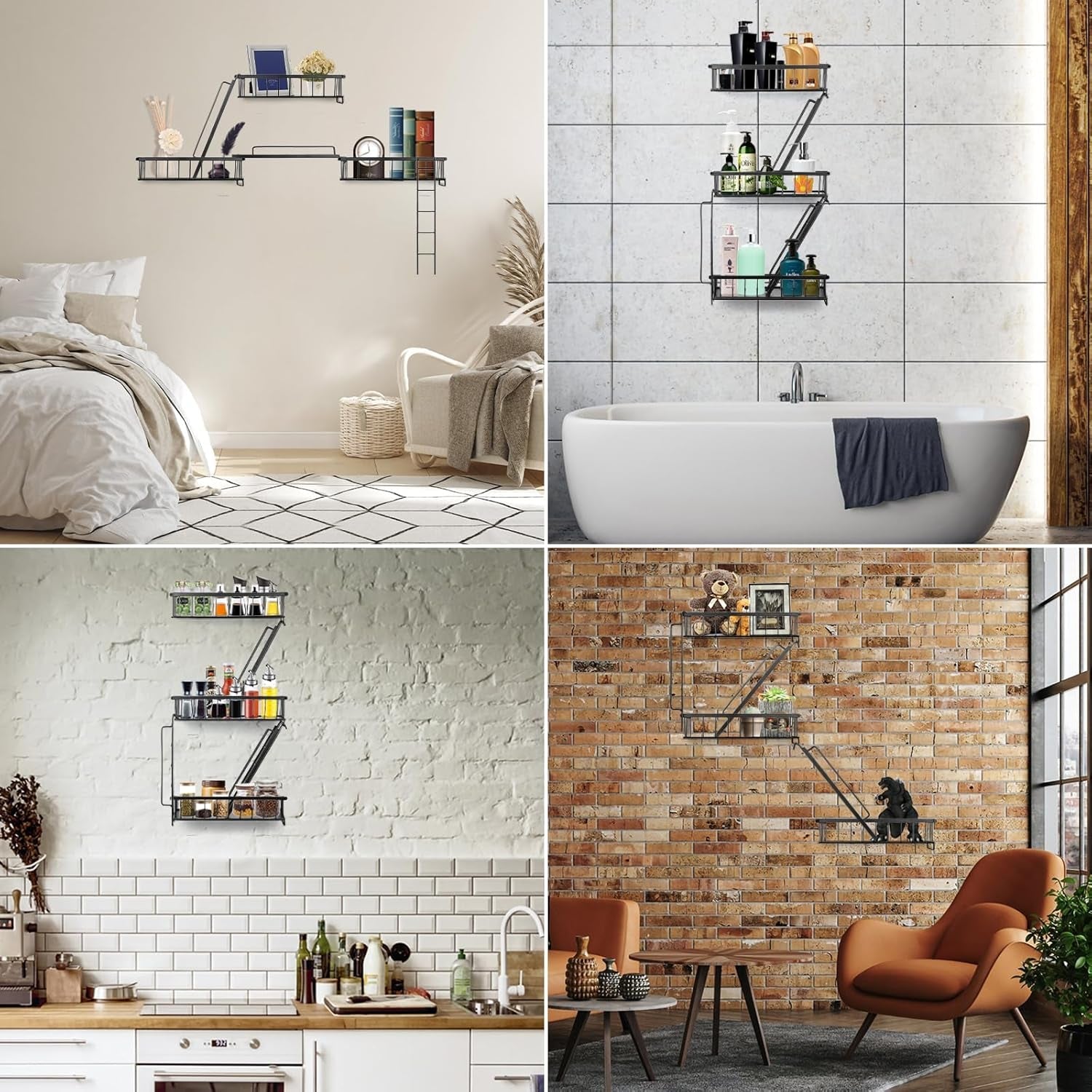 fire-escape-wall-shelf-new-york-decorative-ladder-shelf-wall-art-floating-shelf-black-metal-shelves-for-bedroom-home-office-storage-and-display-3-tier