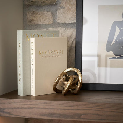 Set of 2 Beautiful Decorative Linen Books - Aesthetic Faux/Fake Books | Modern Home Decoration for Your Coffee Table, Bookshelf or Mantel - Stylish Keepsake Box and Photo Storage Solution4