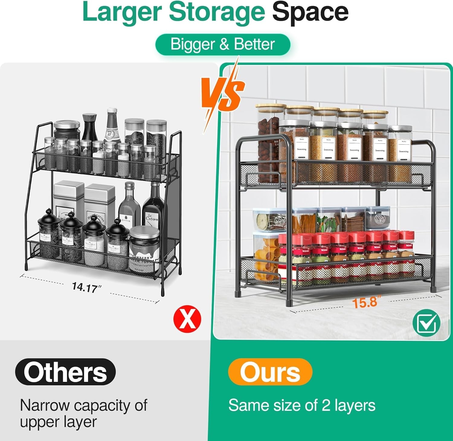 spice-rack-organizer-for-countertop-2-tier-foldable-metal-rust-proof-standing-large-seasoning-storage-shelf-with-guardrail-and-mesh-design-for-kitchen-cabinet-bathroom-living-room-pantry-black