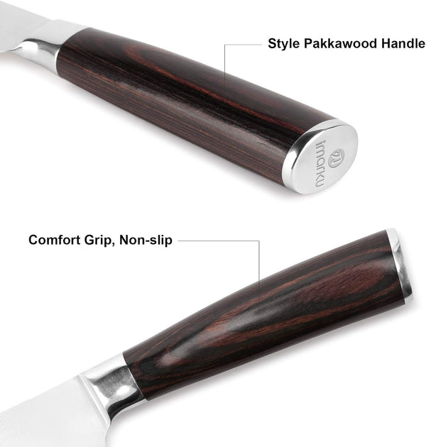 Bread Knife,10 in German Professional Homemade Bread Slicing Knife7