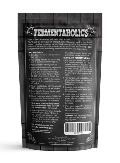 ORGANIC Kombucha SCOBY with Twelve Ounces of Starter Tea - Live Starter Culture - Makes a One Gallon Batch - 1.5 Cups of Strong Mature Starter Tea - Brew Your Own Kombucha (1 Pack, 1, Count)2